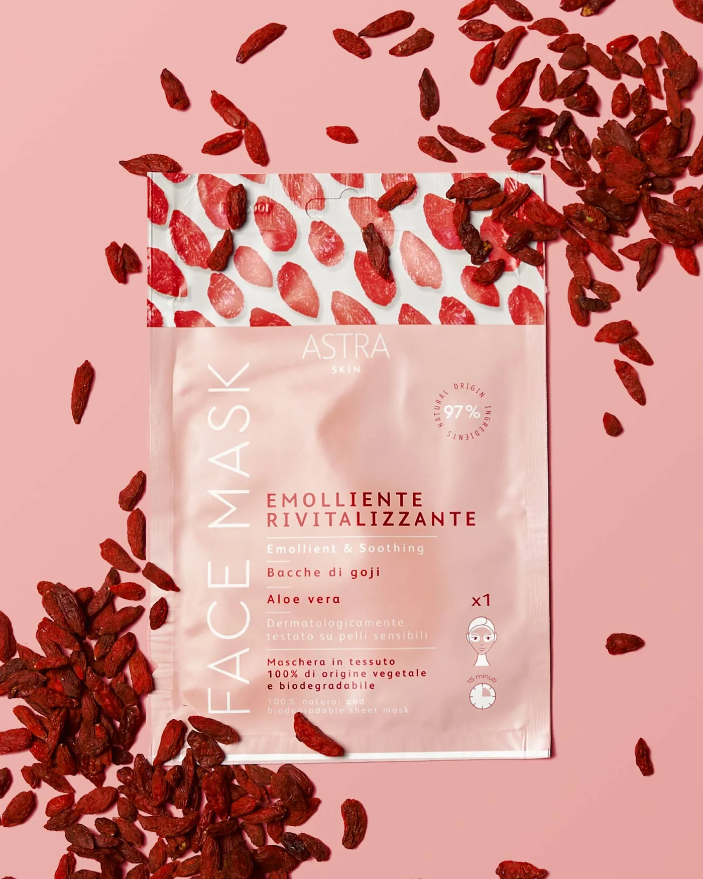 FACE MASK EMOLLIENTE RIVITALIZZANTE - Maschera Viso in Tessuto - Image 3